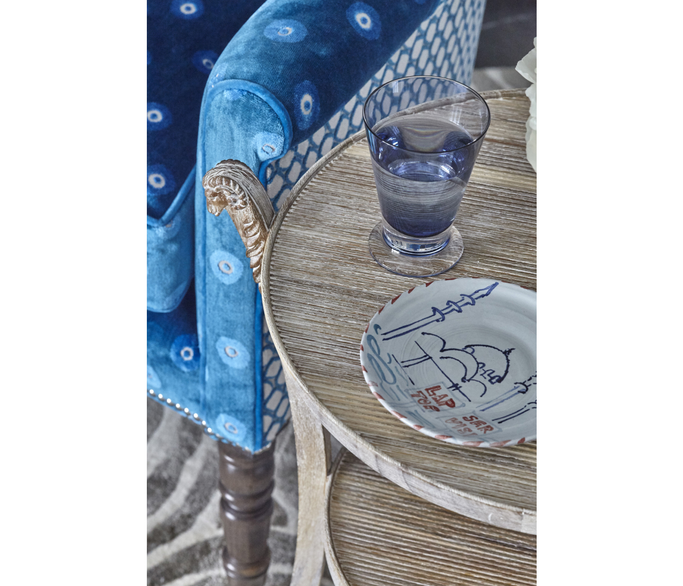 Collana Washed Acacia End Table