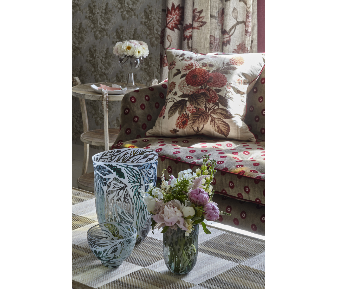 Collana Washed Acacia End Table