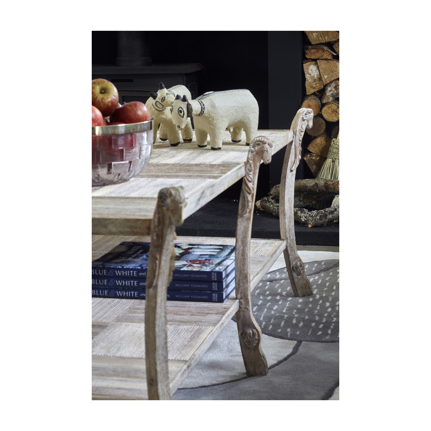 Collana Washed Acacia Coffee Table