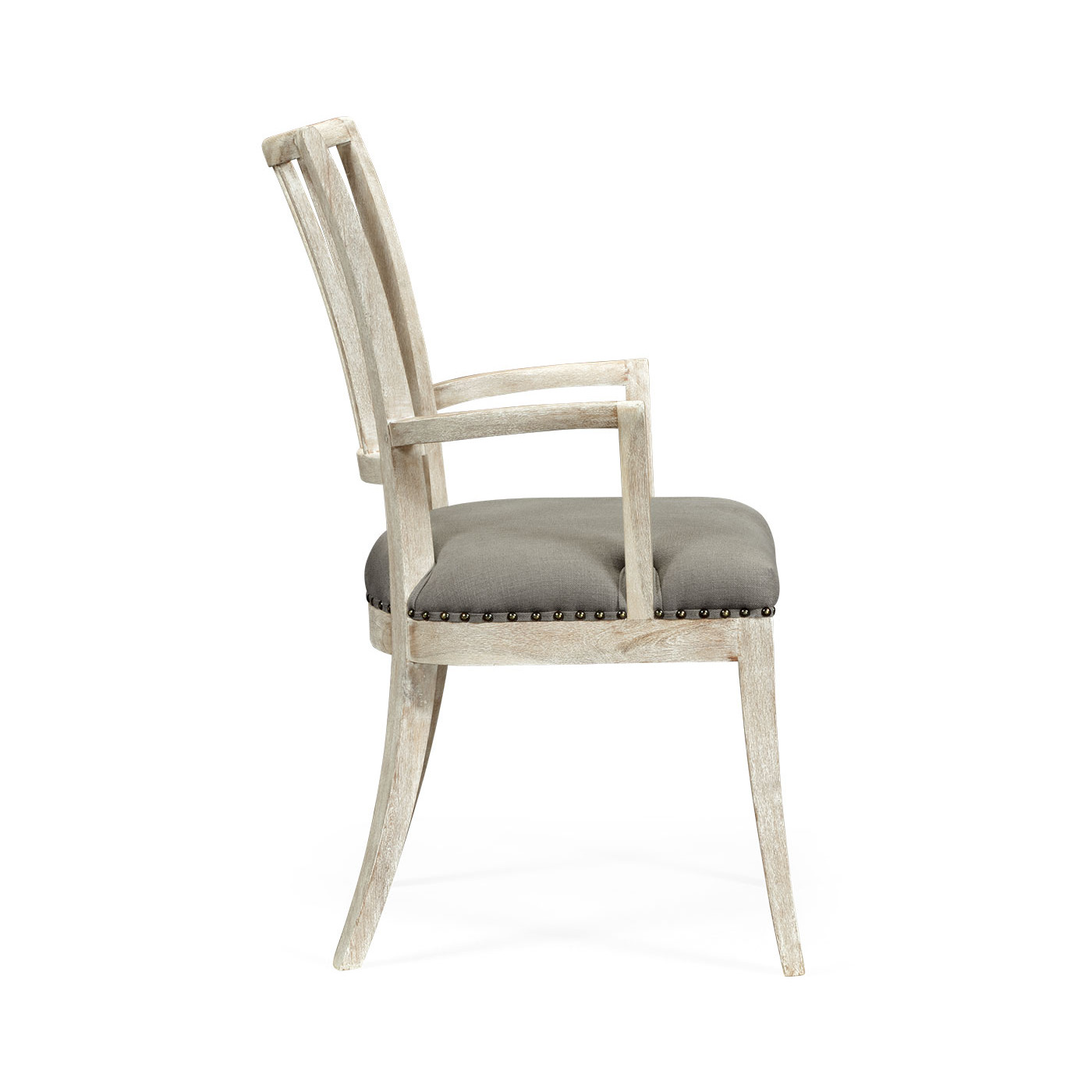 Lucillo Washed Acacia Carver Arm Chair