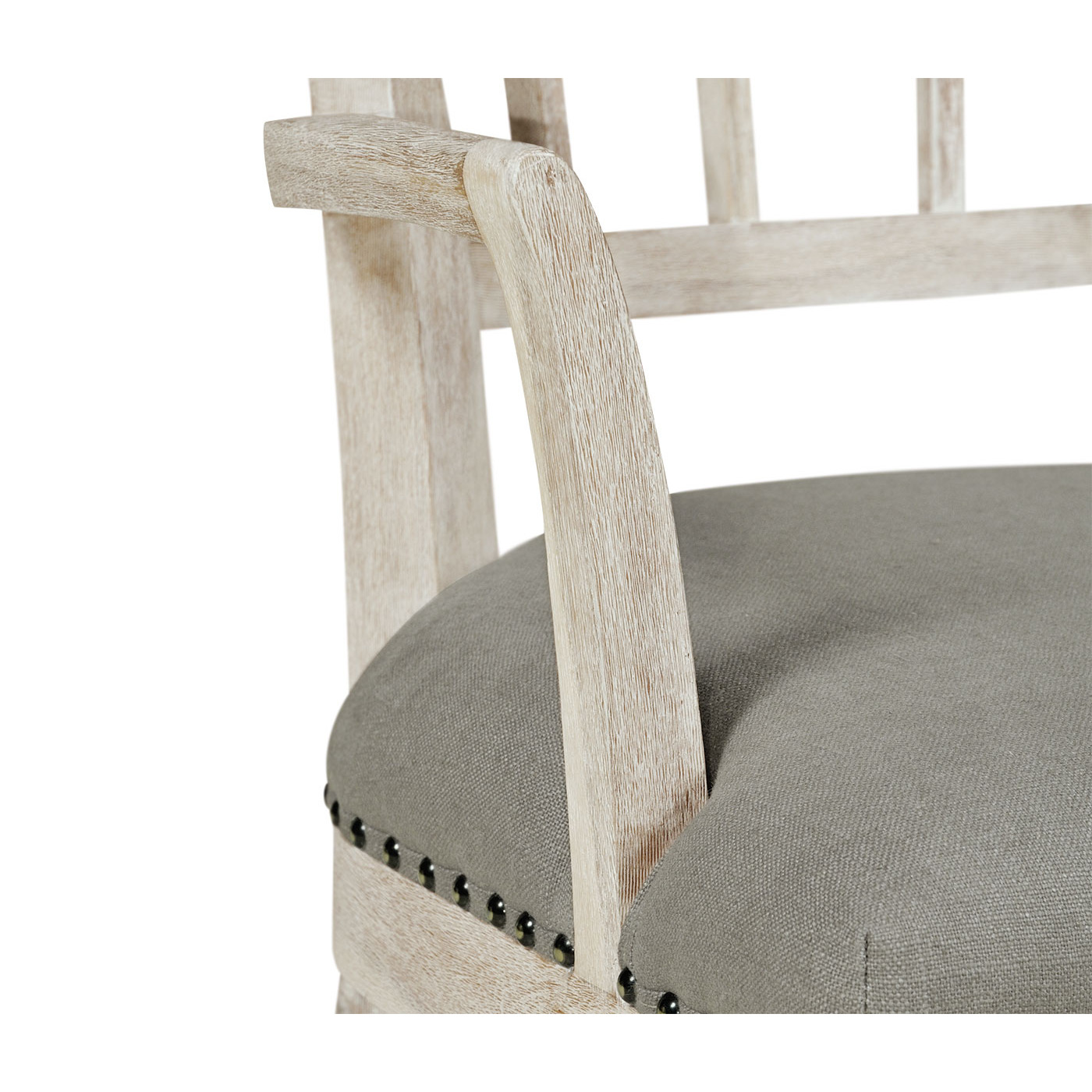 Lucillo Washed Acacia Carver Arm Chair