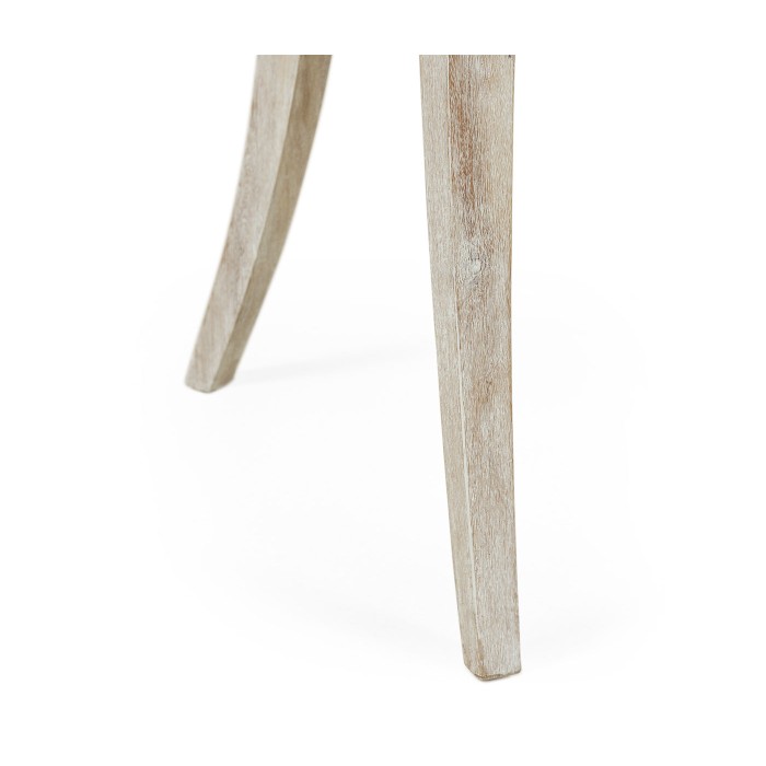 Lucillo Washed Acacia Carver Arm Chair