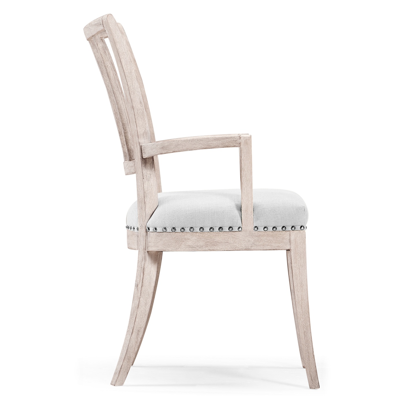 Lucillo Washed Acacia Carver Arm Chair
