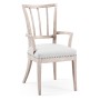 Lucillo Washed Acacia Carver Arm Chair