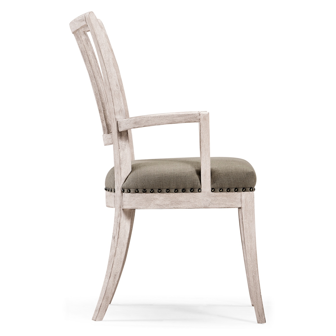 Lucillo Washed Acacia Carver Arm Chair