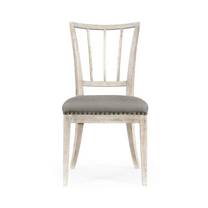 Lucillo Washed Acacia Carver Side Chair