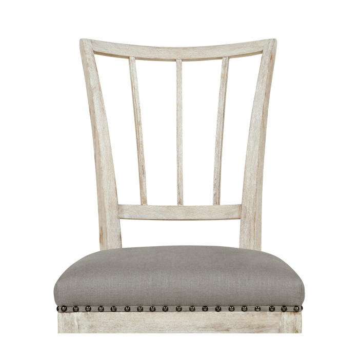 Lucillo Washed Acacia Carver Side Chair