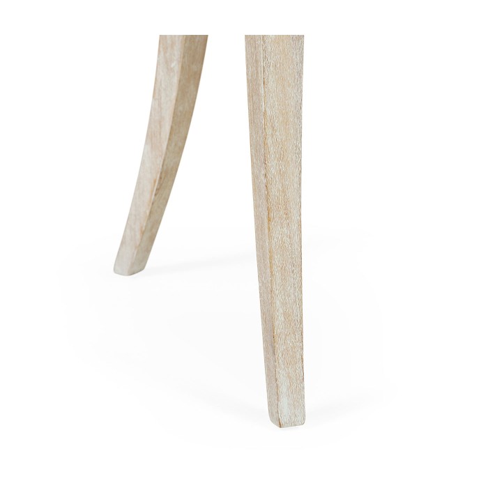 Lucillo Washed Acacia Carver Side Chair