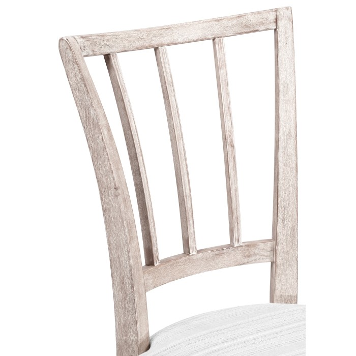 Lucillo Washed Acacia Carver Side Chair