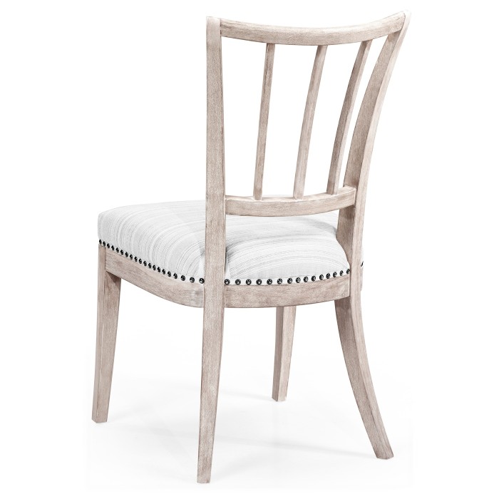 Lucillo Washed Acacia Carver Side Chair