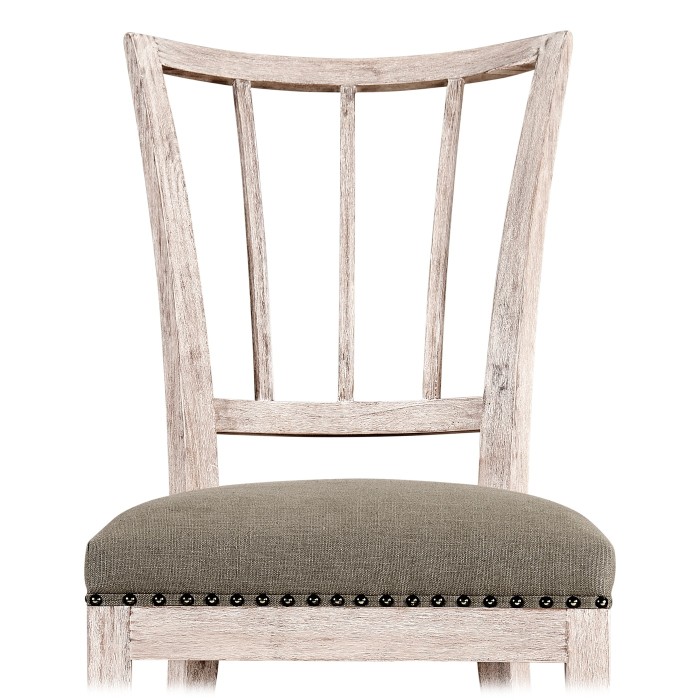 Lucillo Washed Acacia Carver Side Chair