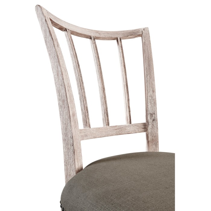 Lucillo Washed Acacia Carver Side Chair