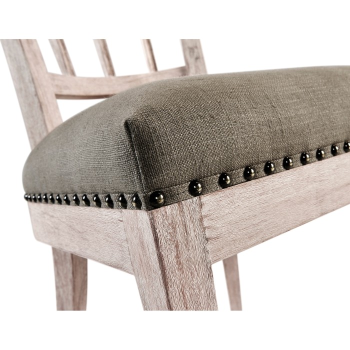 Lucillo Washed Acacia Carver Side Chair
