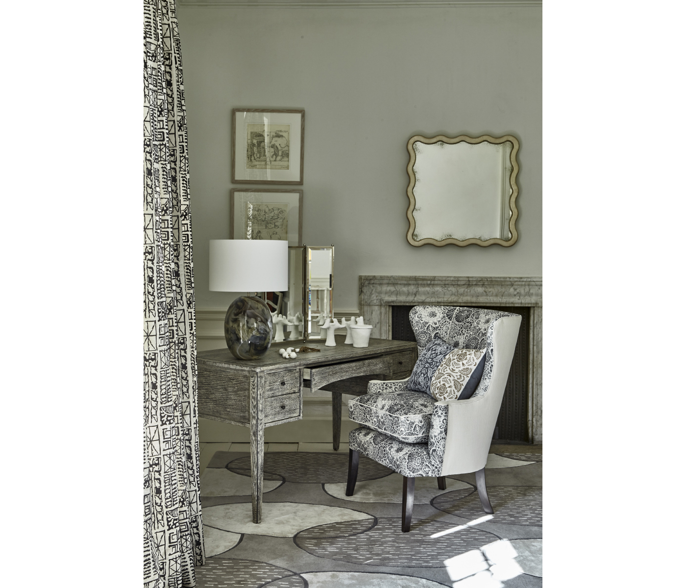 Hopetown Grey Wenge Dressing Desk