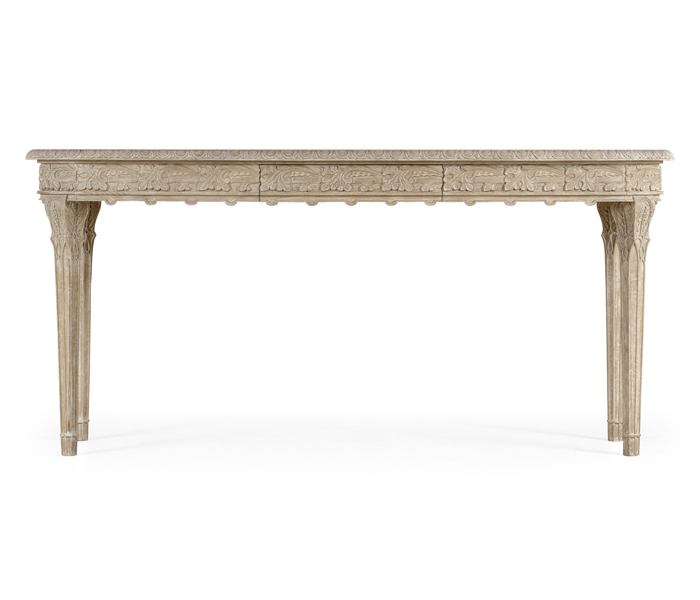 Bellefontaine Venetian White Oak Console Table