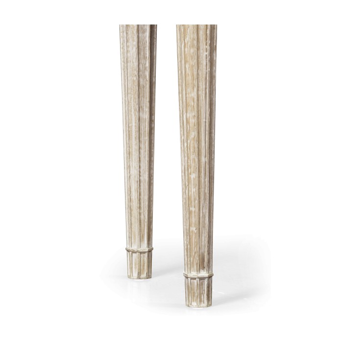 Bellefontaine Venetian White Oak Console Table