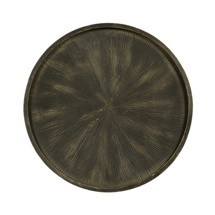 Circular Ida Antique Bronzed Cocktail Table