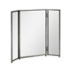 Triple Bronzed Stainless Steel Dressing Table Mirror