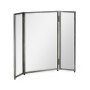 Triple Bronzed Stainless Steel Dressing Table Mirror