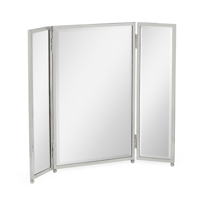Triple Stainless Steel Dressing Table Mirror