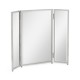 Triple Stainless Steel Dressing Table Mirror