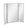 Triple Stainless Steel Dressing Table Mirror