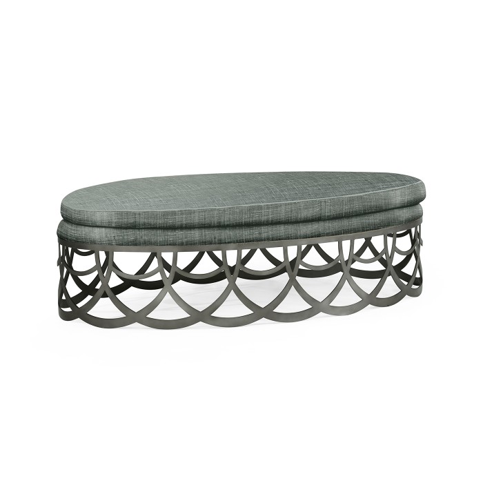 Gigolette Bronzed Stainless Steel Ottoman