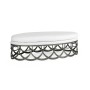 Gigolette Bronzed Stainless Steel Ottoman