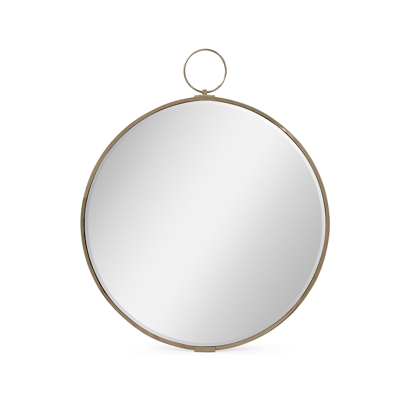 Circular Avalone Bronzed Stainless Steel Wall Hanging Mirror