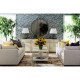 Circular Avalone Stainless Steel Wall Hanging Mirror