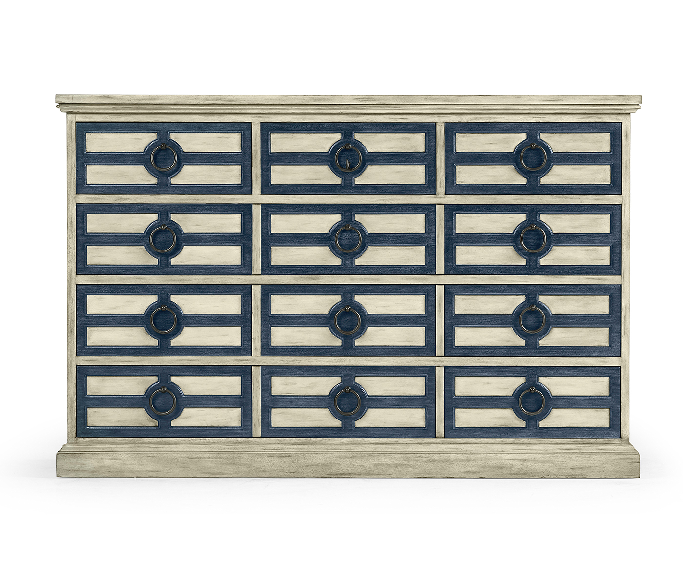 Midmoor White Grey Chest of Drawers