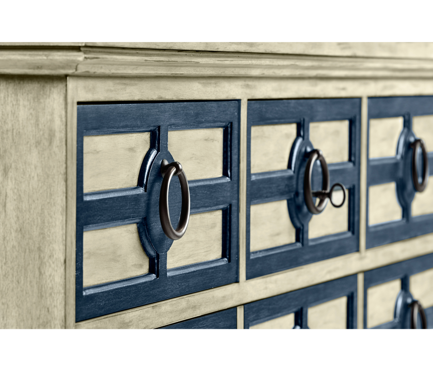 Midmoor White Grey Chest of Drawers