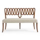 Ampney Toasted Oak Two Seat Bench