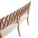 Ampney Toasted Oak Two Seat Bench