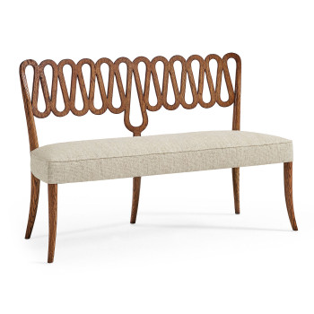 Ampney Toasted Oak Two Seat Bench