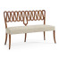 Ampney Toasted Oak Two Seat Bench