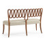 Ampney Toasted Oak Two Seat Bench