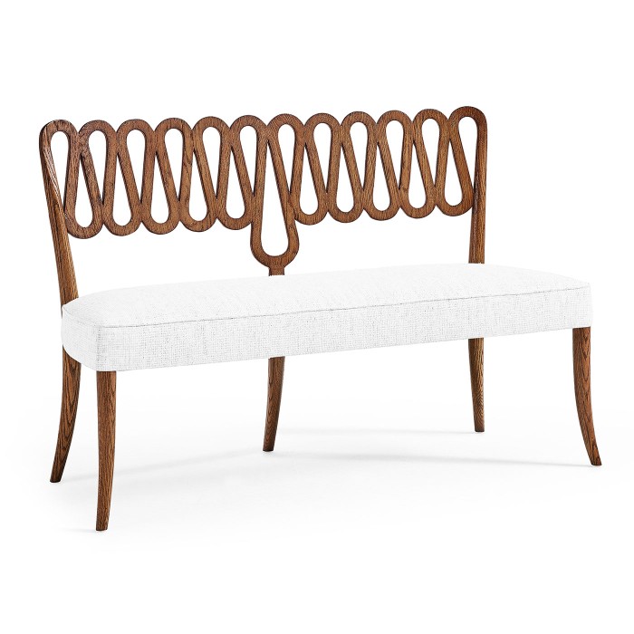 Ampney Toasted Oak Two Seat Bench