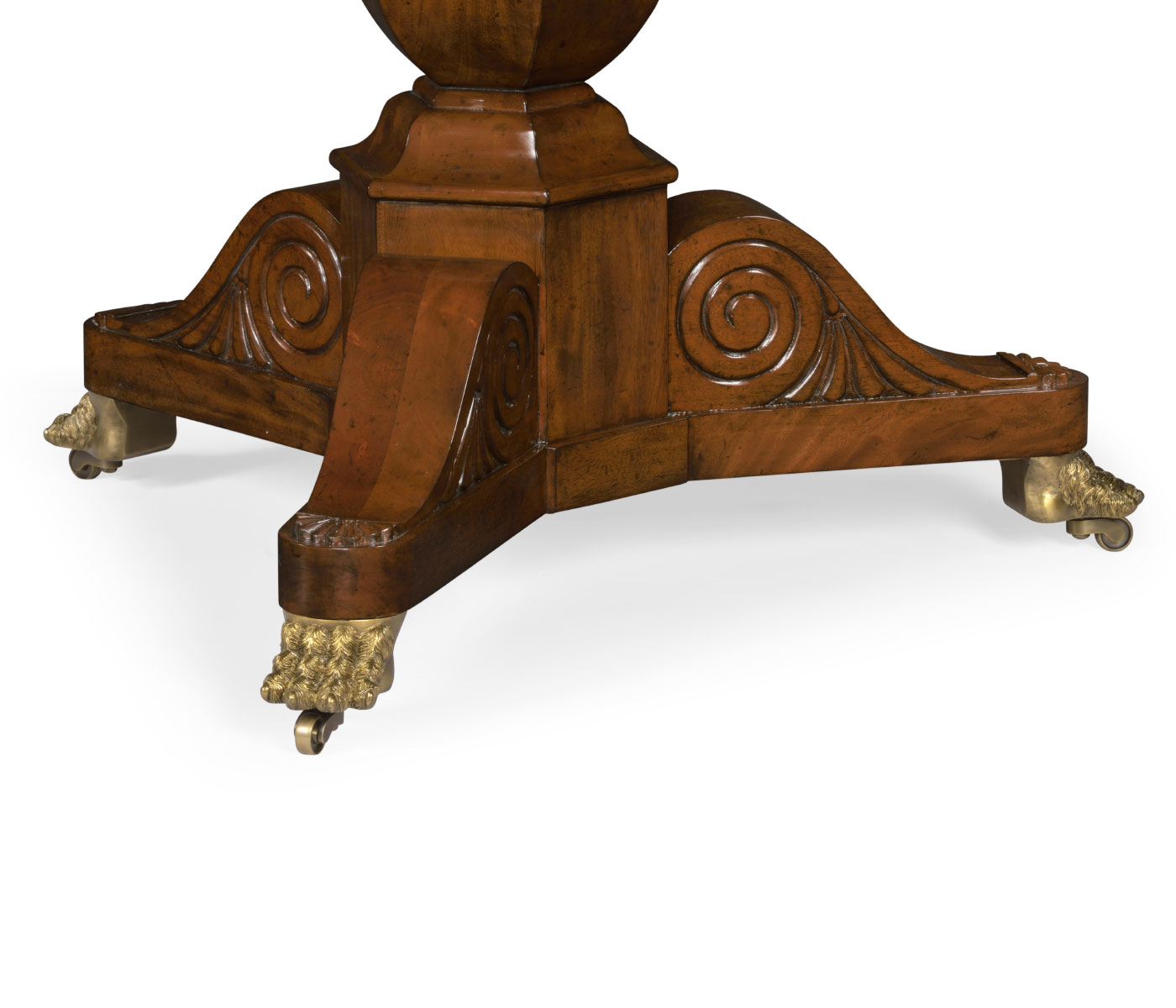 Medium Mahogany & Marquetry Left Hall Tilted Top Centre Table