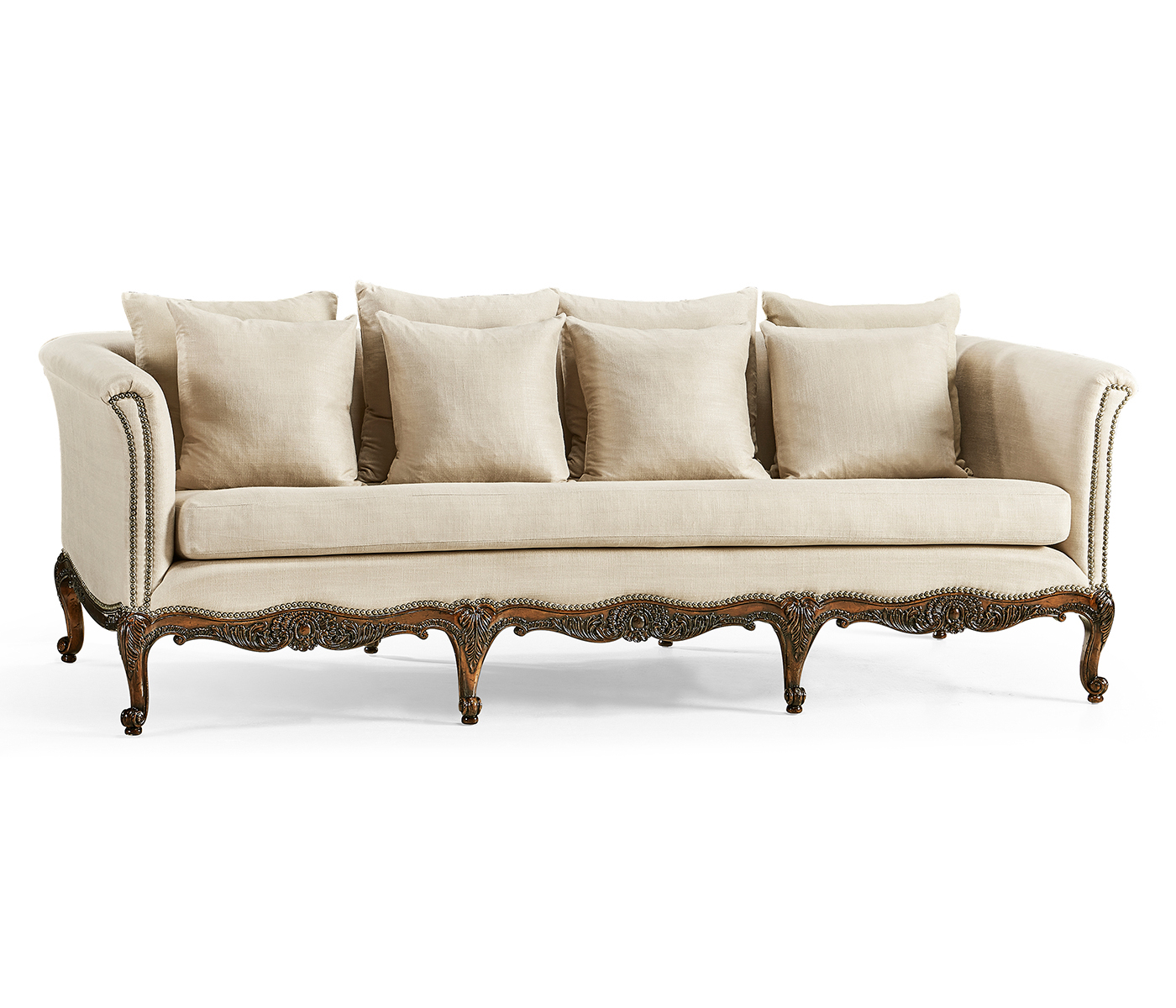 Louis XV French Walnut Sofa