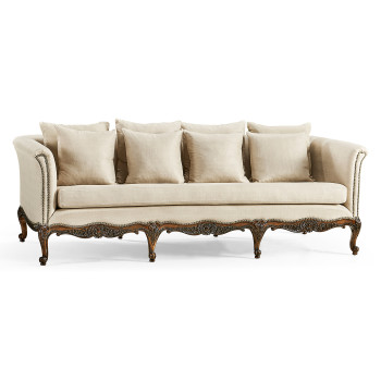 Louis XV French Walnut Sofa
