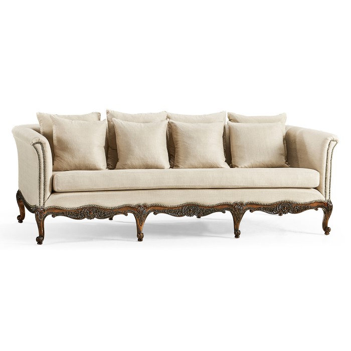 Louis XV French Walnut Sofa