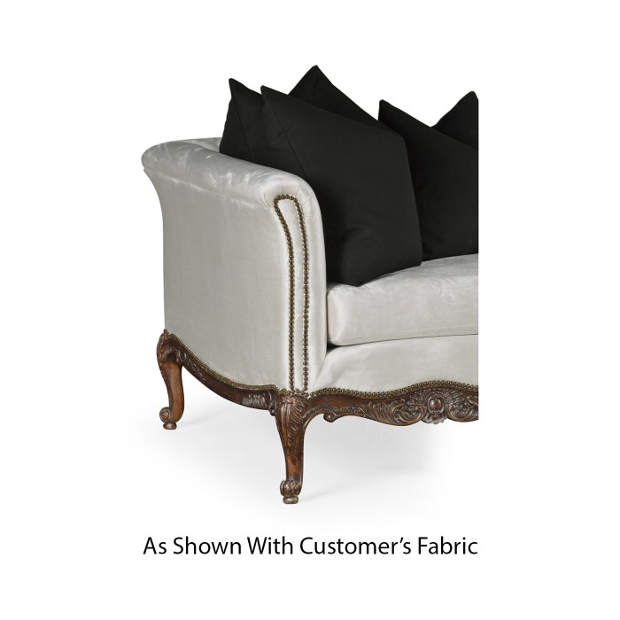 Louis XV French Walnut Sofa