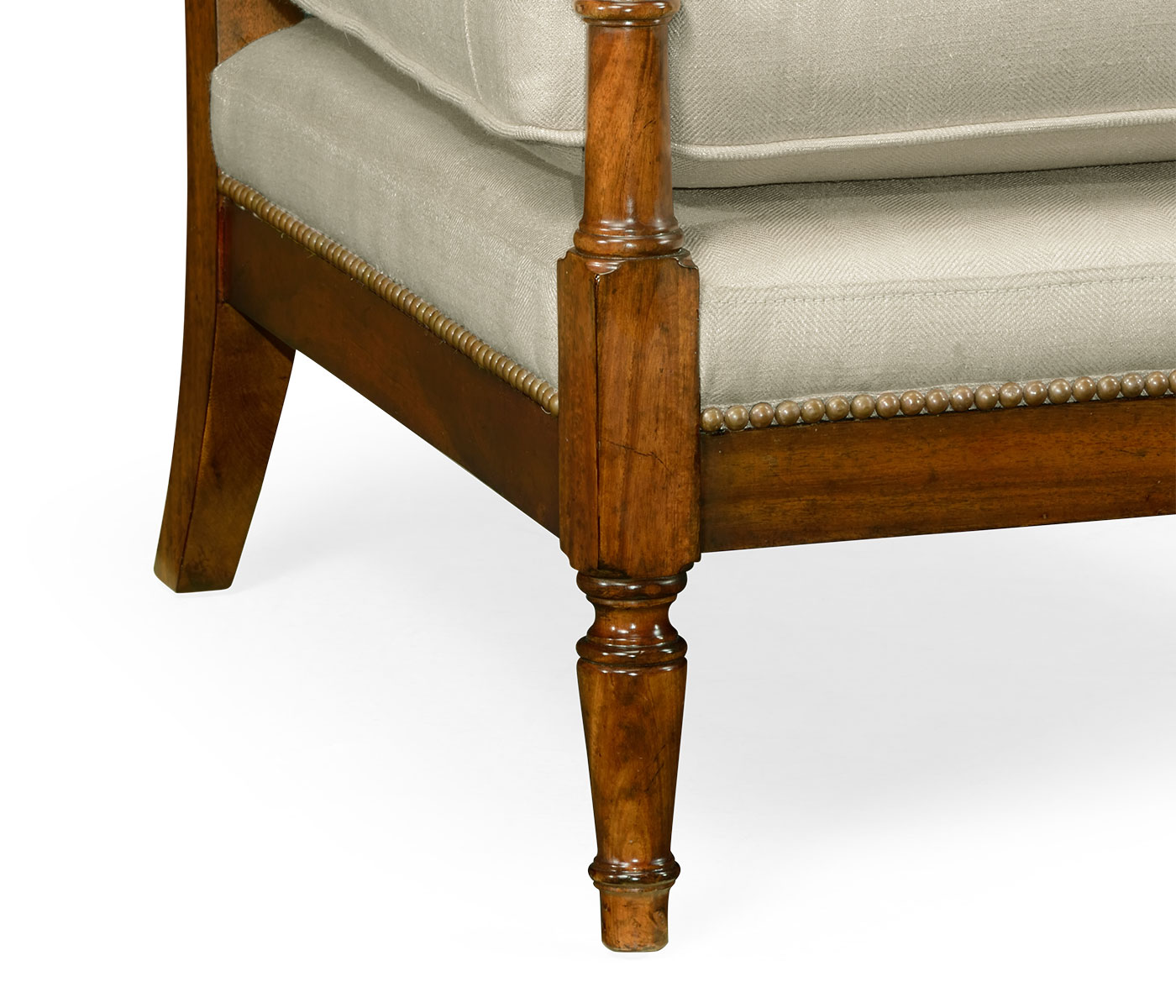 Biedermeier Medium Mahogany Lounge Chair