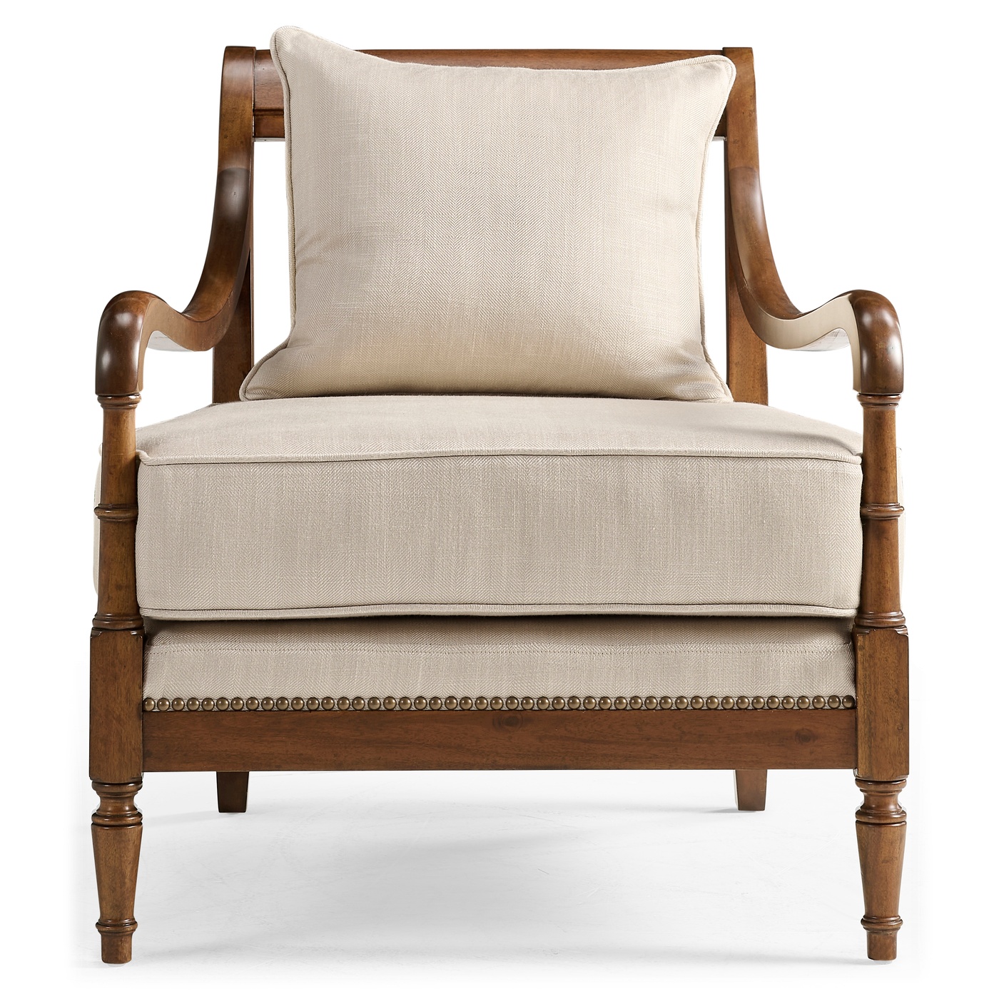 Biedermeier Medium Mahogany Lounge Chair