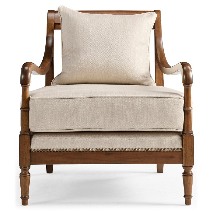 Biedermeier Medium Mahogany Lounge Chair