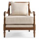 Biedermeier Medium Mahogany Lounge Chair