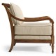 Biedermeier Medium Mahogany Lounge Chair