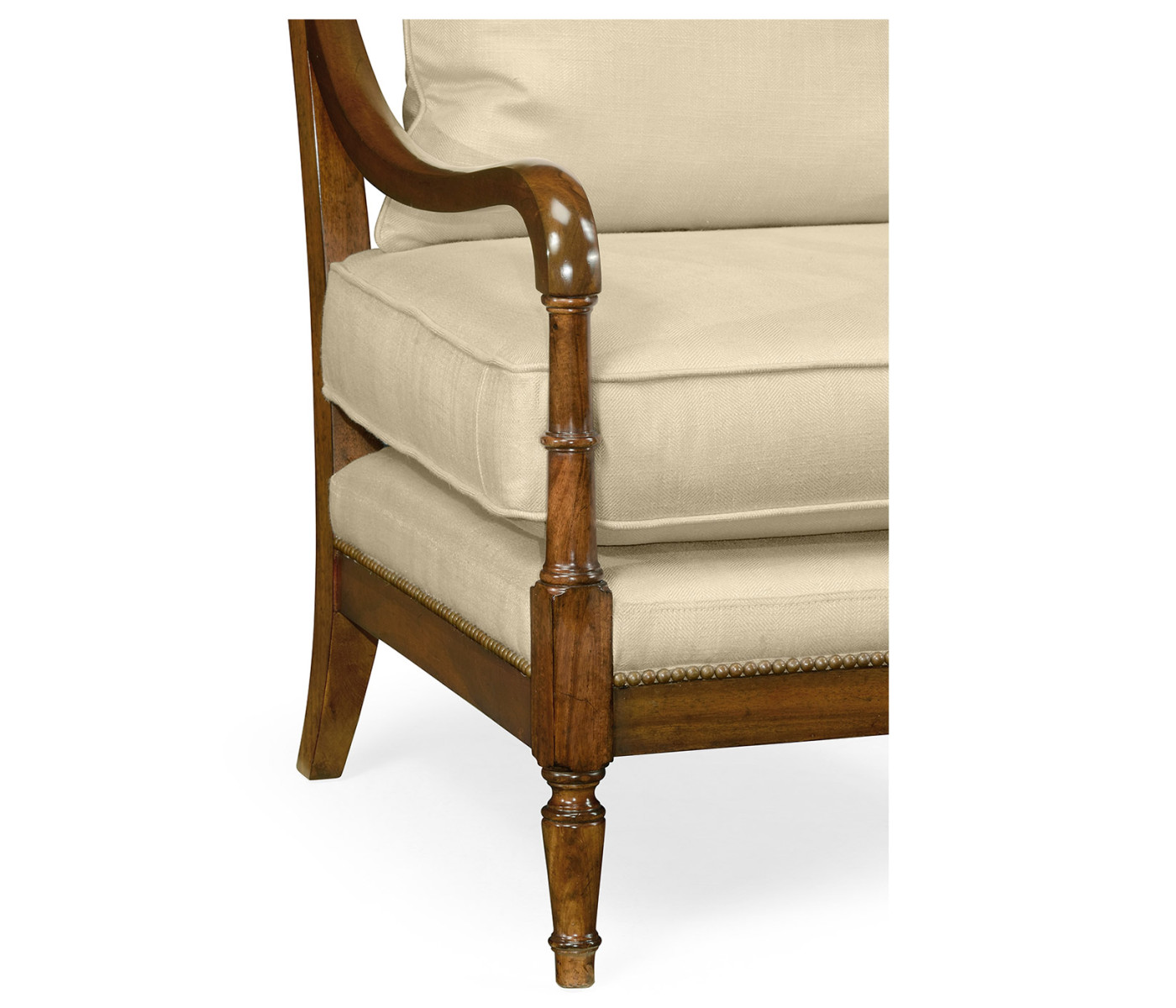 Biedermeier Medium Mahogany Lounge Chair
