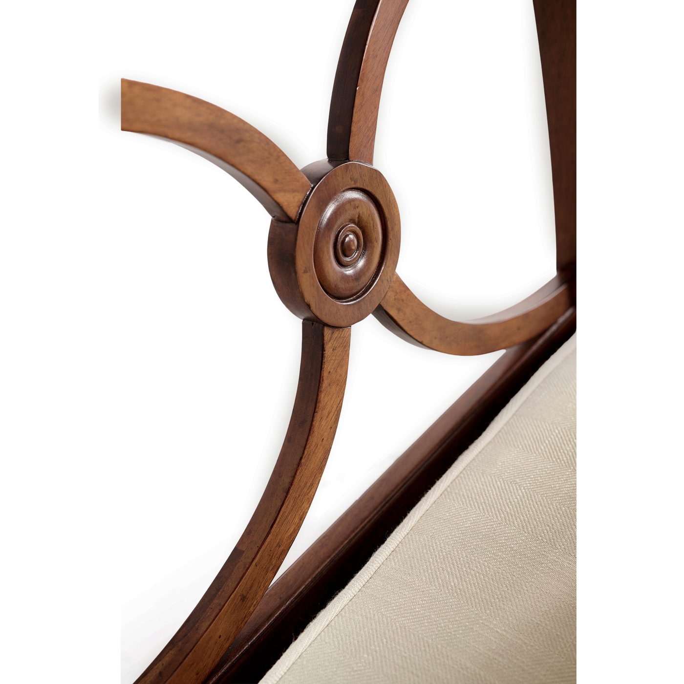 Biedermeier Medium Mahogany Lounge Chair